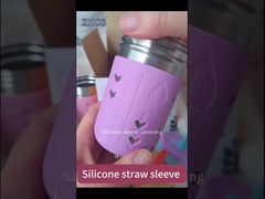 Umweltfreundliche Silikon-Strohhalm-Hüllen verleihen jedem Getränk Komfort und Stil