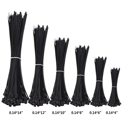 Zipselbst, der Nylonkabelbinder-langlebiges Gut unter Verwendung 3,6 x 100mm der schwarzen weißen multi Farbe zuschließt